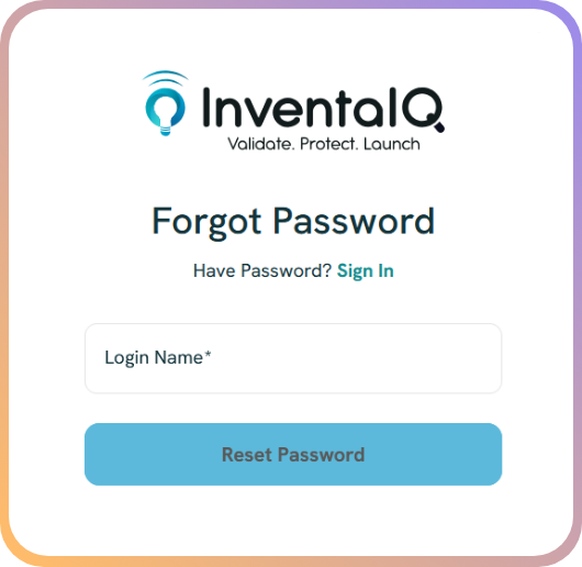 forgot password